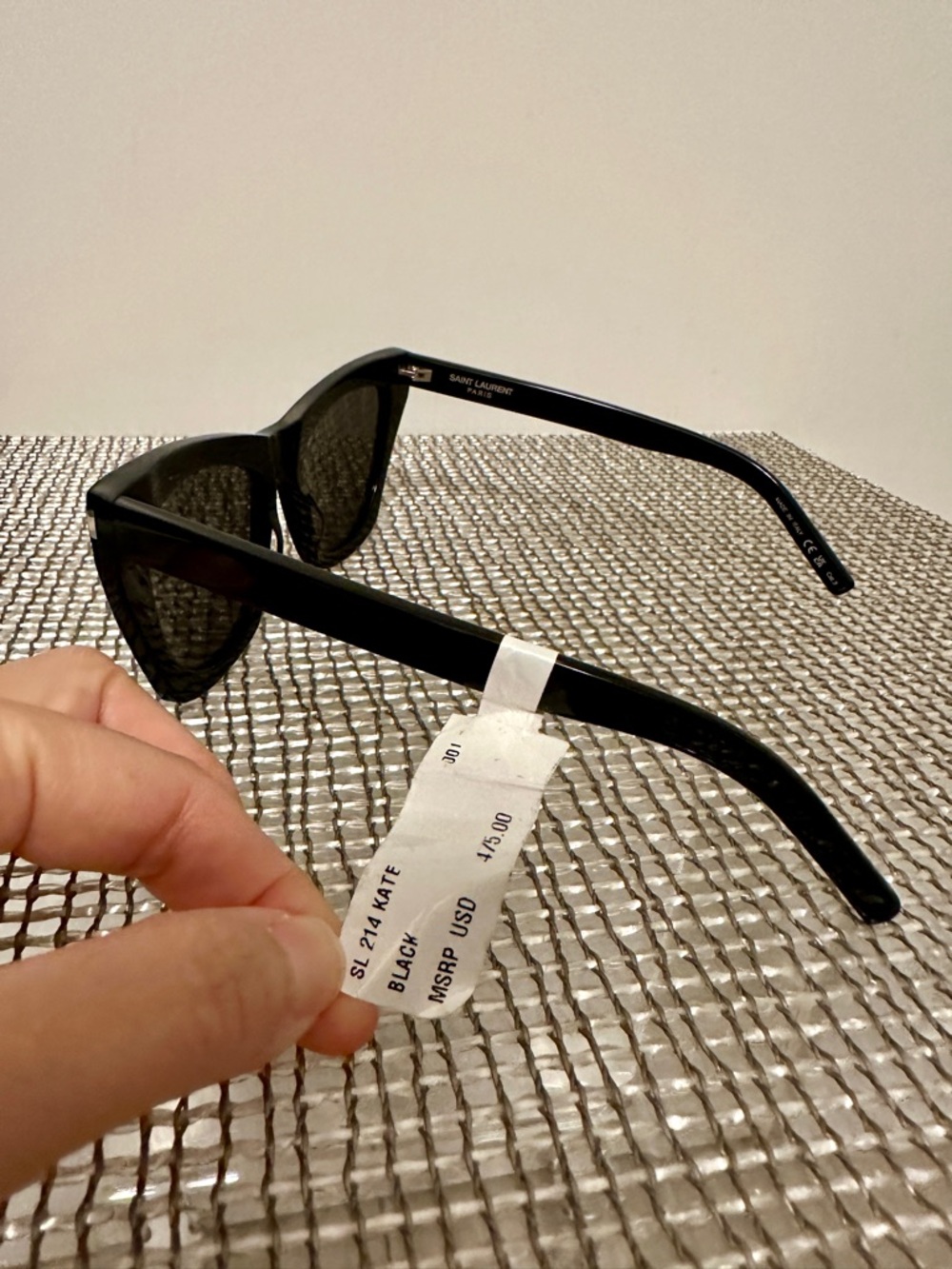 NEW Saint Laurent Kate Sunglasses in Black - Picture 5 of 10